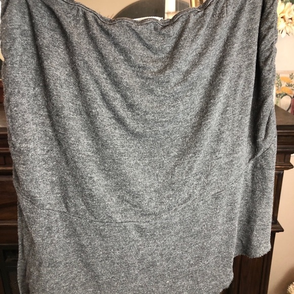 EARTHBOUND gray mini skirt with ties on sides - Picture 4 of 6